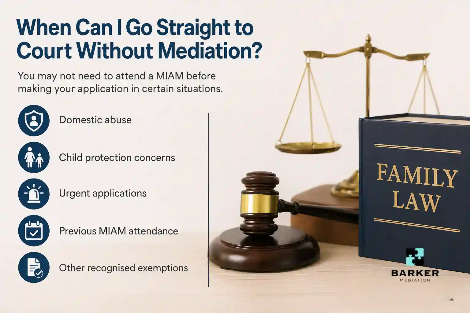 When Can I Go Straight to Court Without Mediation Portsmouth?