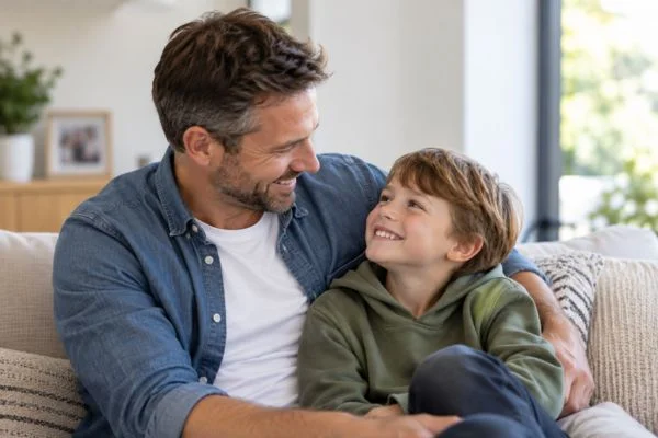 father and child happy - child maintenance mediation Portsmouth